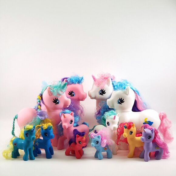 12 My Little Pony MLP Gi-Go Fakie Wonder‎ Ponies Jumbo Rainbow Unicorn SML-16-B1 - Picture 1 of 16